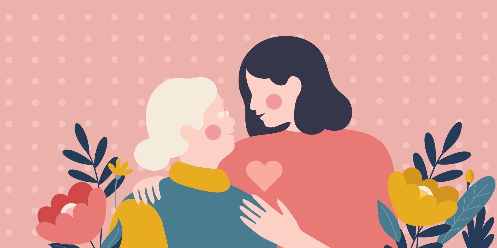 Mor og mormor sammen Mors dag